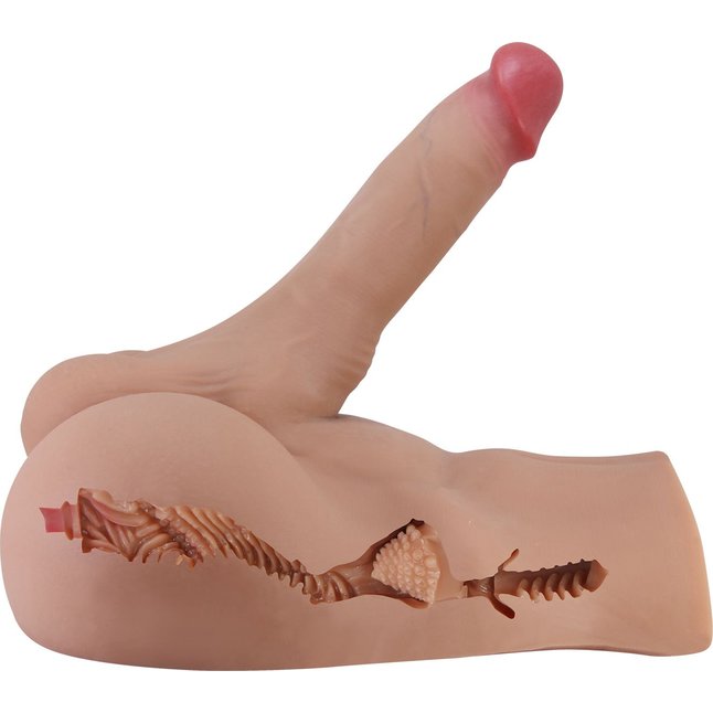 Мужской полуторс Rhyne с членом и анальным тоннелем - Crazy Bull. Фотография 4.