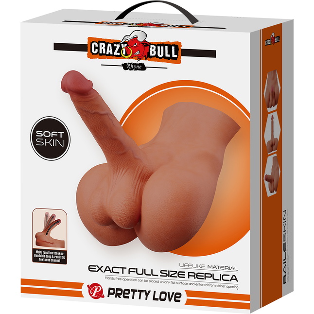 Мужской полуторс Rhyne с членом и анальным тоннелем - Crazy Bull. Фотография 9.