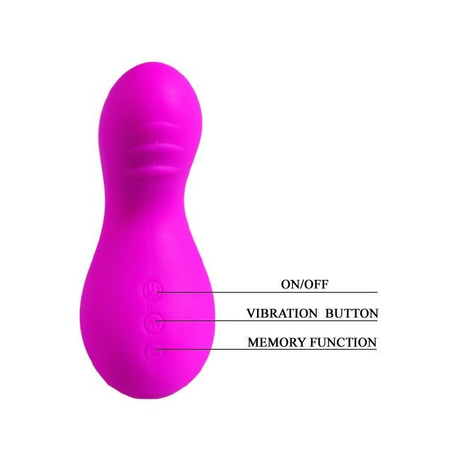 Лиловый клиторальный вибратор Gourd - Pretty Love. Фотография 11.