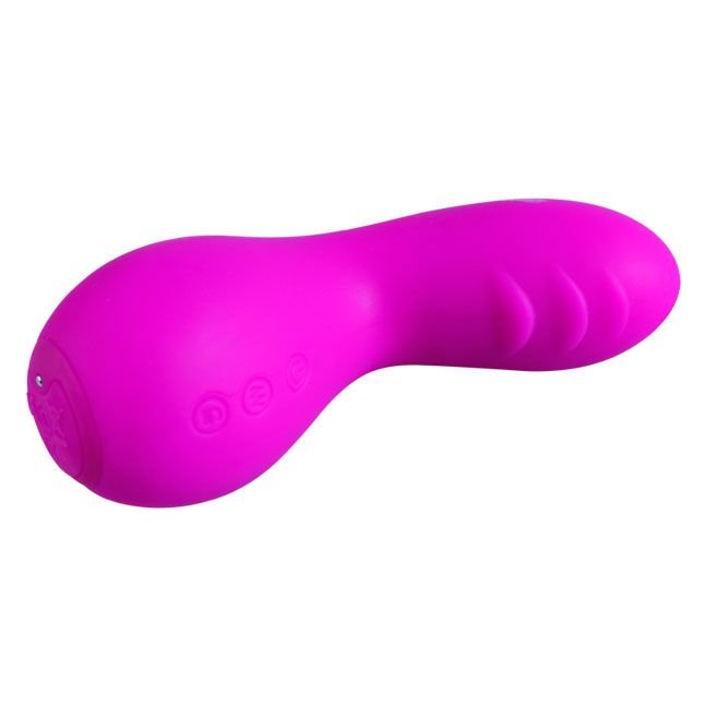 Лиловый клиторальный вибратор Gourd - Pretty Love. Фотография 8.