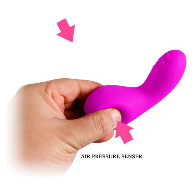 Лиловый клиторальный вибратор Gourd - Pretty Love. Фотография 9.