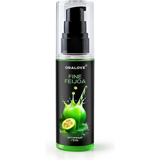 Съедобная смазка на водной основе с ароматом фейхоа - 60 гр - Серия OraLove