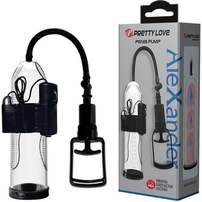 Прозрачная вакуумная помпа с вибрацией AleXander - Pretty Love. Фотография 2.