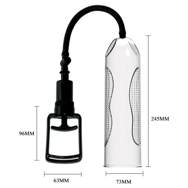 Прозрачная вакуумная помпа с вибрацией AleXander - Pretty Love. Фотография 6.