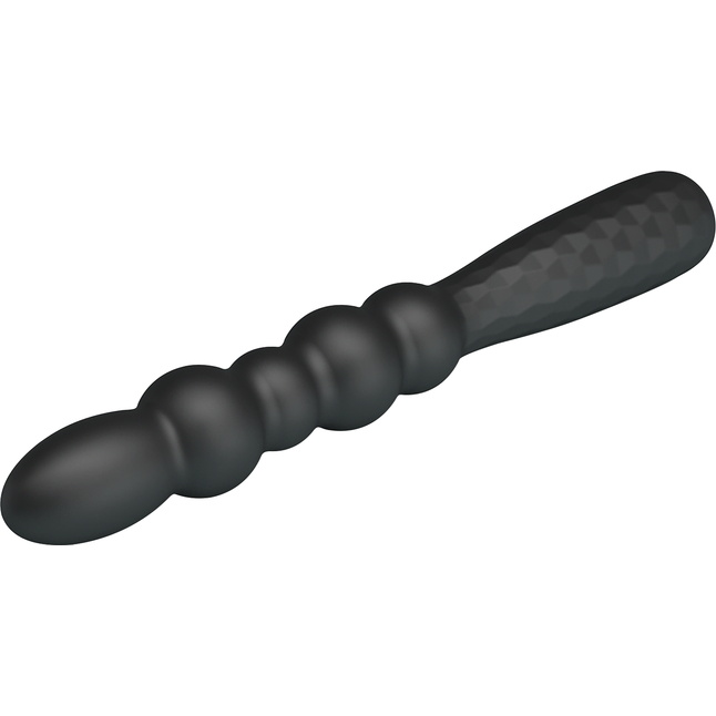 Черный гибкий анальный вибратор - 18,5 см - Mr.Play. Фотография 5.