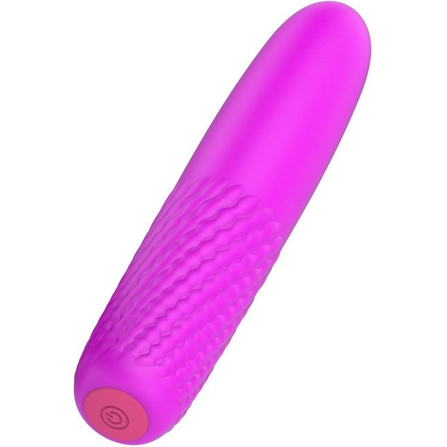 Лиловый перезаряжаемый вибратор с возвратно-поступательными движениями - 14,9 см. Фотография 5.