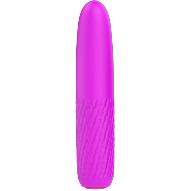 Лиловый перезаряжаемый вибратор с возвратно-поступательными движениями - 14,9 см