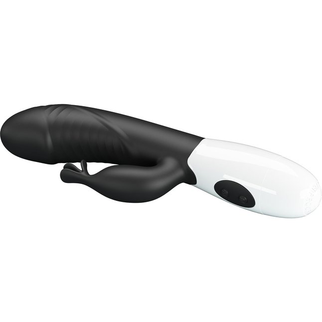 Черный вибратор-кролик Rasmussen - 19,8 см - Pretty Love. Фотография 6.