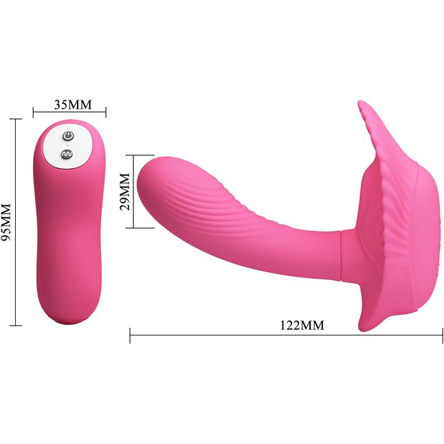 Розовая вагинальная пробка для G-стимуляции - Pretty Love. Фотография 5.