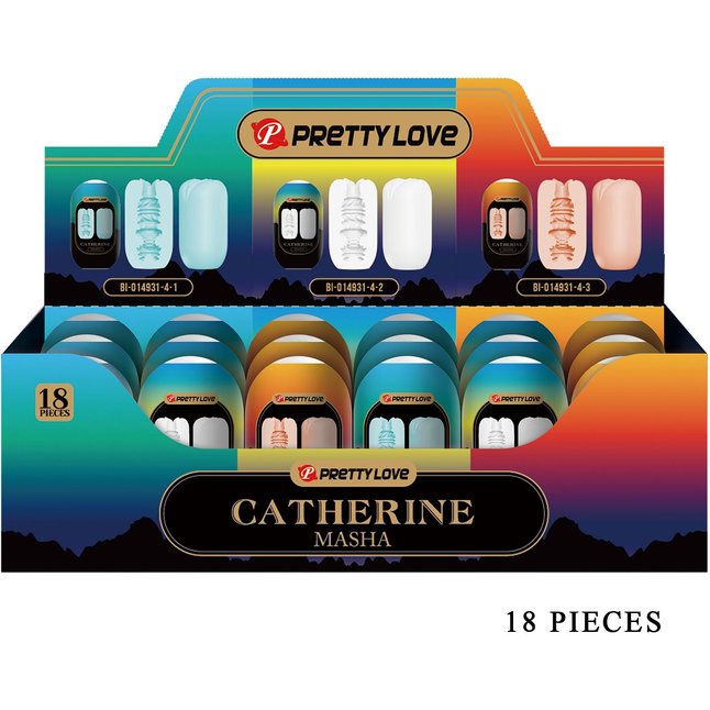 Набор из 18 мастурбаторов Catherine Masha - Pretty Love. Фотография 2.