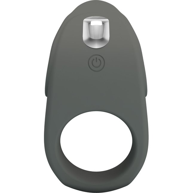 Серое эрекционное кольцо с вибростимуляцией клитора Alto. Фотография 3.