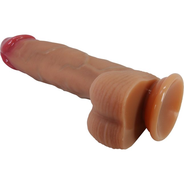 Телесный фаллоимитатор из жидкого силикона Orton - 23,5 см - Pretty Love. Фотография 6.