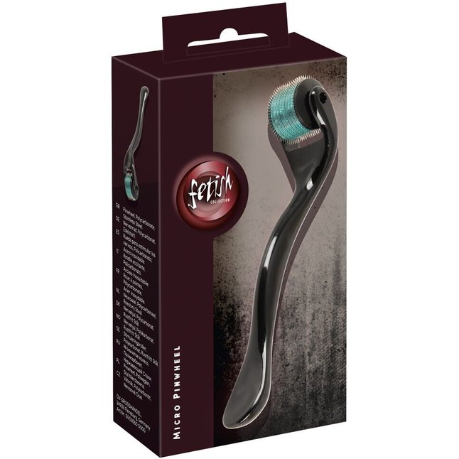 Черное колесо Вартенберга Micro Pinwheel - 13,4 см - Fetish Collection. Фотография 5.