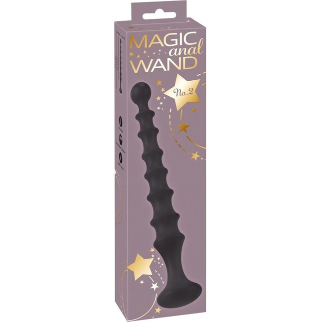 Черная анальная ёлочка Magic Anal Wand - 26,9 см - You2Toys. Фотография 2.