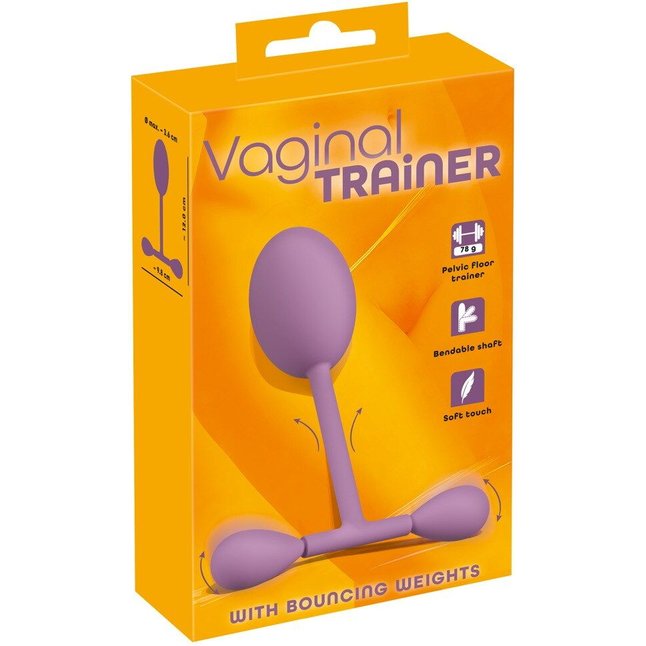 Сиреневый тренажер мыщц тазового дна Vaginal Trainer - You2Toys. Фотография 2.