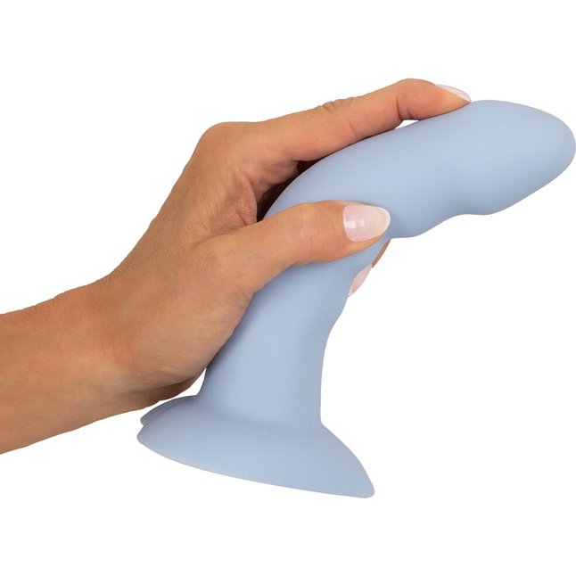 Голубой вибростимулятор на присоске Heart Guy - 17 см - You2Toys. Фотография 8.