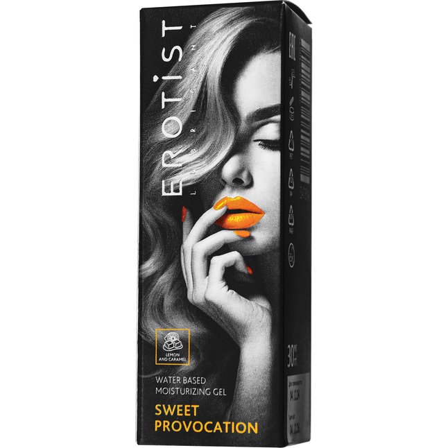 Съедобный гель Erotist Sweet Provocation Lemon And Caramel - 30 мл. Фотография 5.