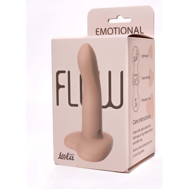 Телесный нереалистичный дилдо Emotional на присоске - 13 см - Flow. Фотография 6.