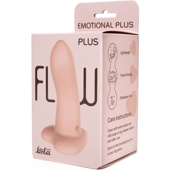 Телесный нереалистичный дилдо Emotional Plus - 13 см - Flow. Фотография 7.