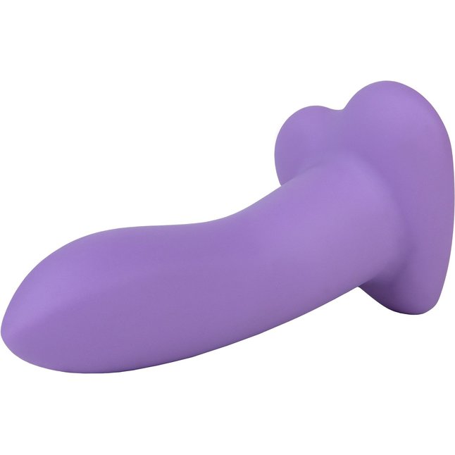 Фиолетовый нереалистичный дилдо Emotional Plus - 13 см - Flow. Фотография 4.