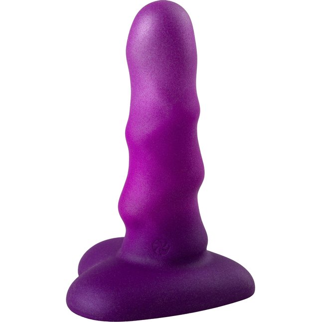 Фиолетовый нереалистичный дилдо Unicorn Max - 12,5 см - Flow. Фотография 2.