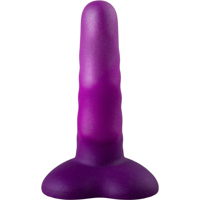 Фиолетовый нереалистичный дилдо Unicorn Max - 12,5 см - Flow. Фотография 3.