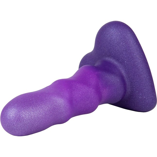 Фиолетовый нереалистичный дилдо Unicorn Max - 12,5 см - Flow. Фотография 4.