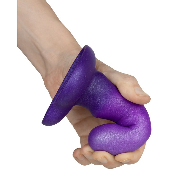 Фиолетовый нереалистичный дилдо Unicorn Max - 12,5 см - Flow. Фотография 5.