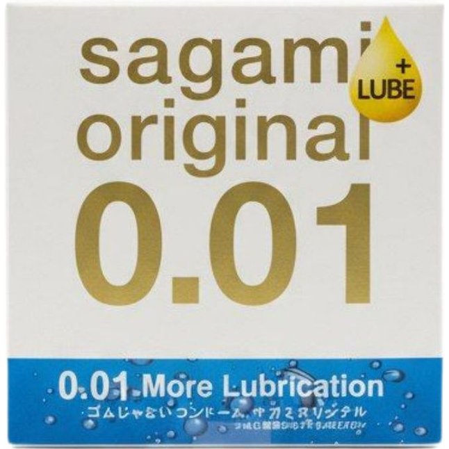 Увлажнённый презерватив Sagami Original 0.01 Extra Lub - 1 шт