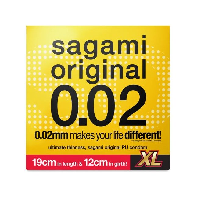 Презерватив увеличенного размера Sagami Original 0.02 XL-size - 1 шт