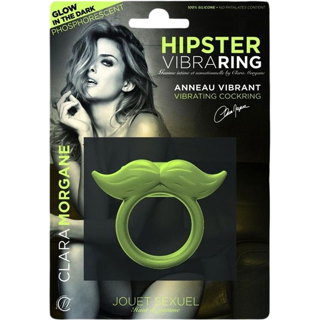 Люминесцентное эрекционное виброкольцо Hipster. Фотография 2.