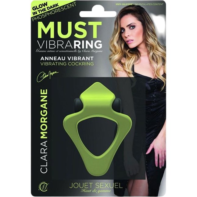 Люминесцентное эрекционное виброкольцо Must. Фотография 2.