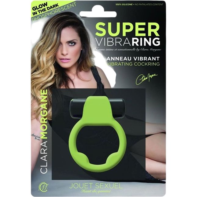 Люминесцентное эрекционное виброкольцо Super. Фотография 2.
