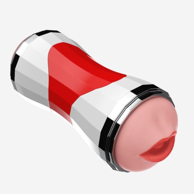 Двусторонний мастурбатор в колбе Power Grip Cup - вагина и ротик. Фотография 2.