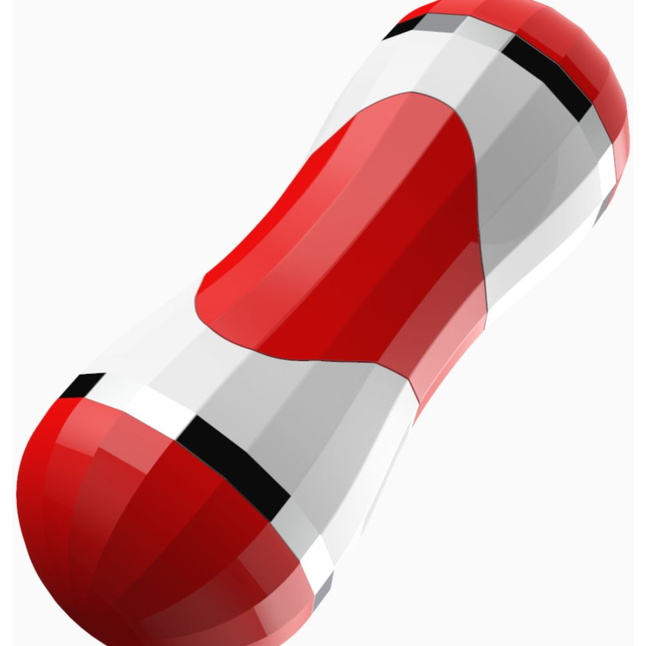 Двусторонний мастурбатор в колбе Power Grip Cup - вагина и ротик. Фотография 6.