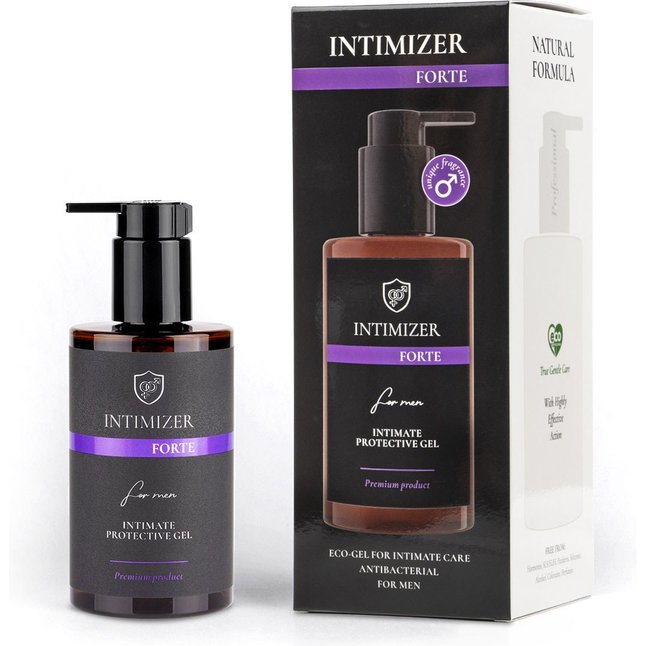 Мужской антибактериальный эко-гель для интимного ухода Intimizer Forte - 250 мл