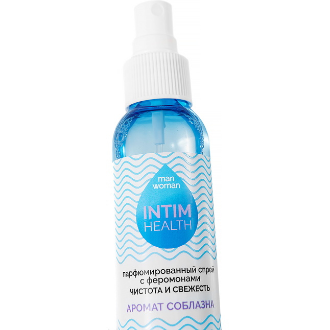 Парфюмированный спрей Intim Health для нижнего белья и тела с соблазнительным ароматом - 95 мл - Серия Intim Health. Фотография 4.