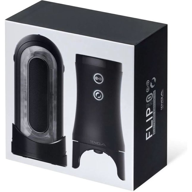 Набор Tenga Flip Zero Electronic Vibrotation: мастурбатор с вибрацией и устройство вращения. Фотография 2.