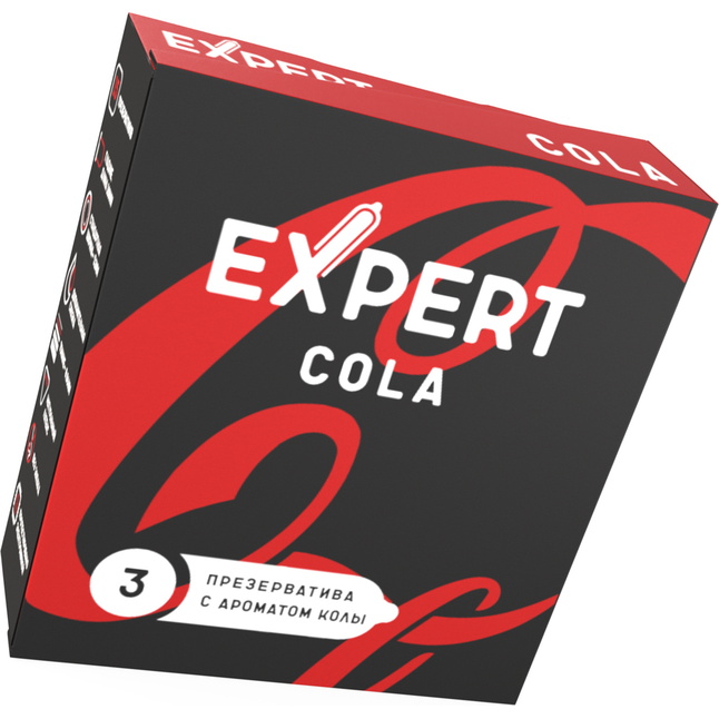 Презервативы с ароматом колы Expert Cola - 3 шт. Фотография 2.