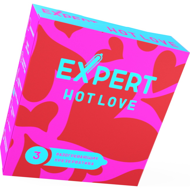 Презервативы с разогревающим эффектом Expert Hot Love - 3 шт. Фотография 2.