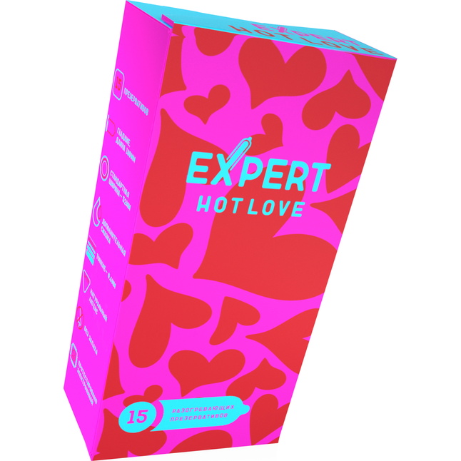 Презервативы с разогревающим эффектом Expert Hot Love - 15 шт. Фотография 2.