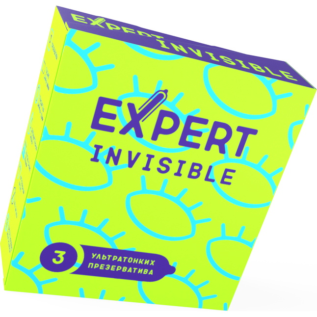 Ультратонкие презервативы Expert Invisible - 3 шт. Фотография 2.