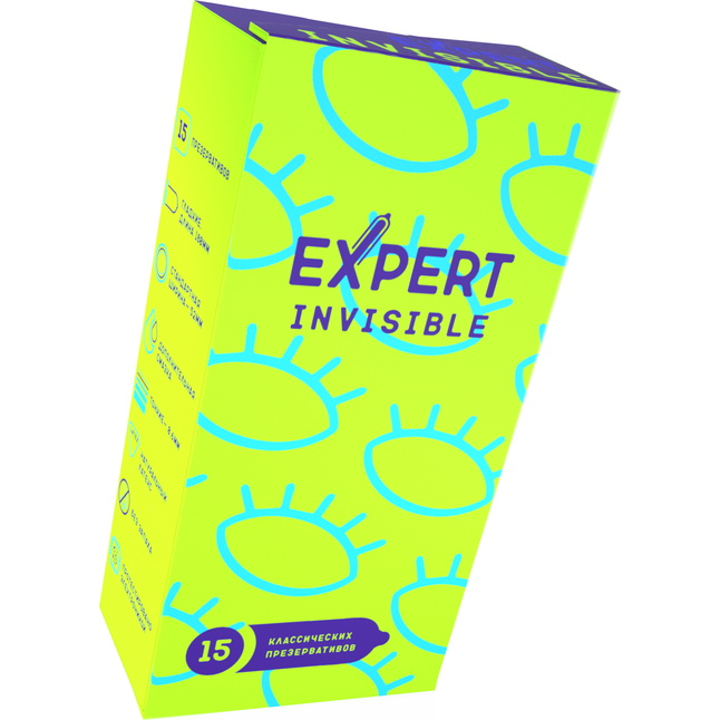 Ультратонкие презервативы Expert Invisible - 15 шт. Фотография 2.
