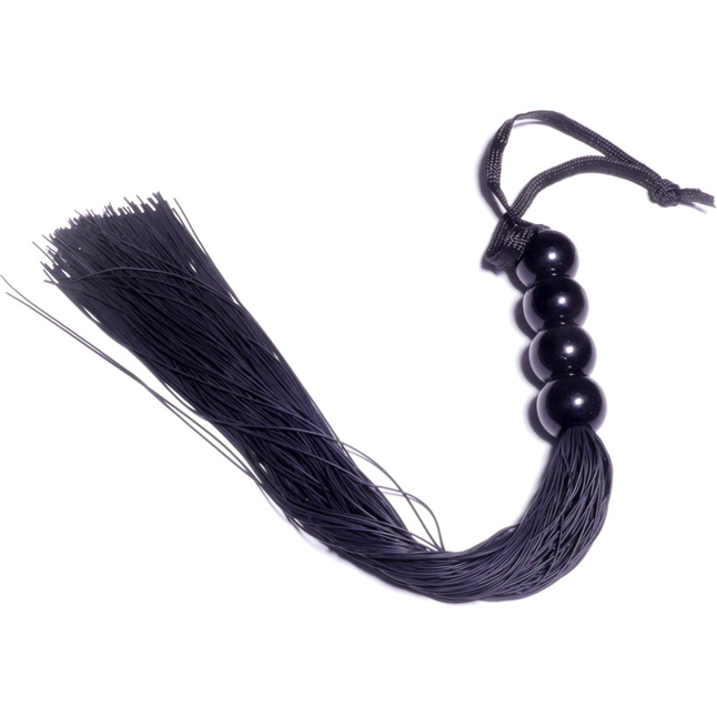 Черная силиконовая плеть - 37 см. Фотография 5.