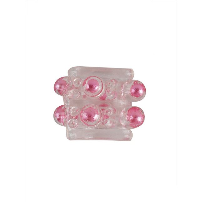 Прозрачная насадка на пенис с цветными шариками - EROWOMAN-EROMAN. Фотография 3.