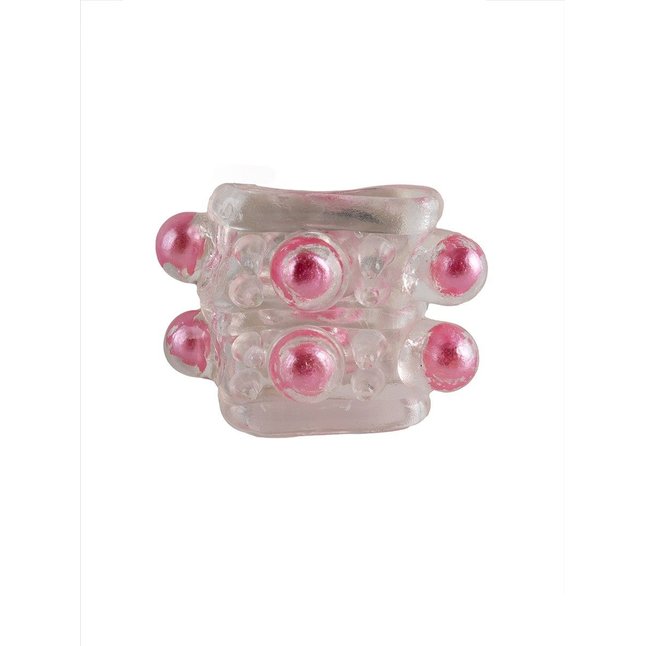 Прозрачная насадка на пенис с цветными шариками - EROWOMAN-EROMAN. Фотография 7.