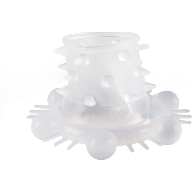 Стимулирующая насадка на пенис с несколькими видами рельефа - SEX EXPERT. Фотография 4.