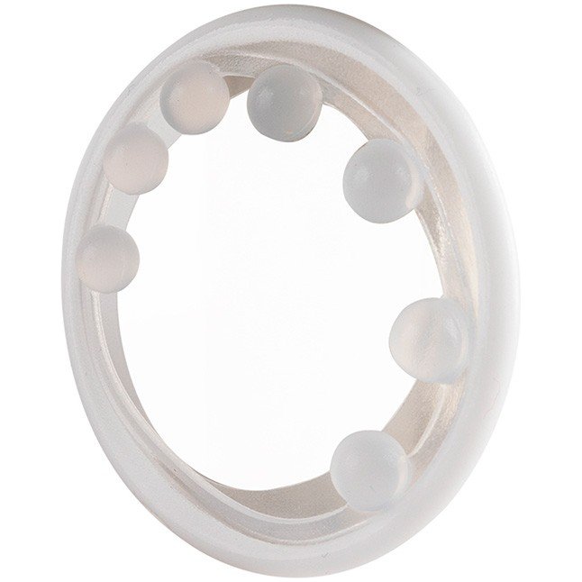 Эрекционное кольцо с мягкой стимулирующей насадкой - SEX EXPERT. Фотография 3.