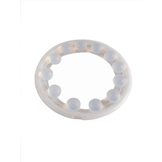 Эрекционное кольцо со стимулирующими шариками на поверхности - SEX EXPERT. Фотография 6.