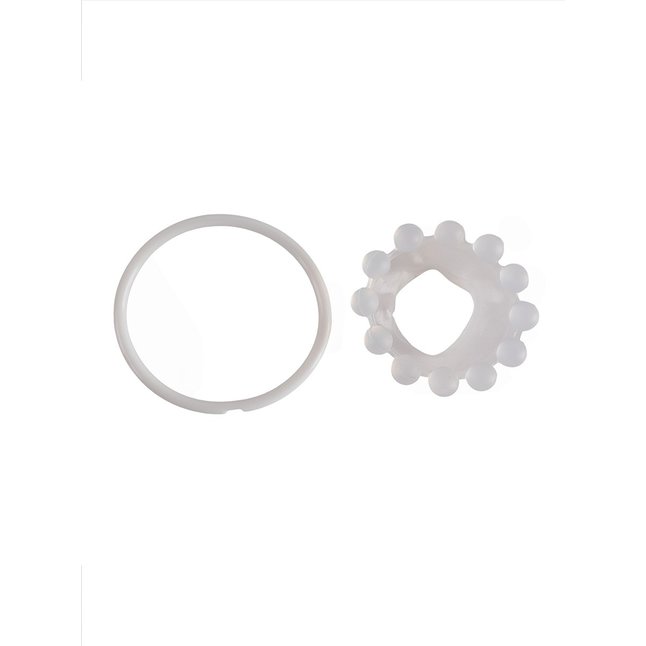 Эрекционное кольцо со стимулирующими шариками на поверхности - SEX EXPERT. Фотография 8.